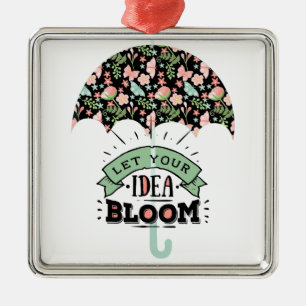 Idea Bloom Umbrella Metal Ornament
