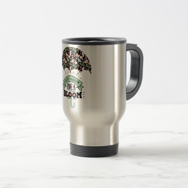 Idea Bloom Umbrella Travel Mug (Front Right)