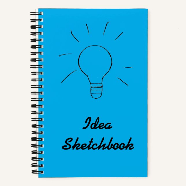Idea Blue Sketchbook  Notebook (Front)
