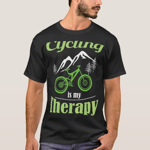 Idea Cycling Is My Therapy T_Shirt