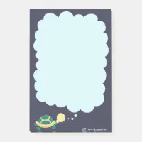 Personalized Large Blue Post-it Notes