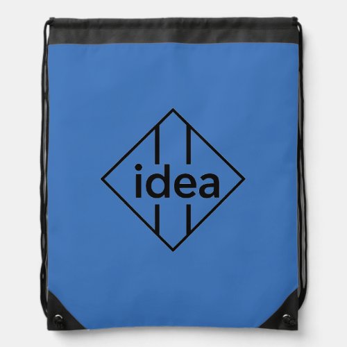 IDEA Typography Design Drawstring Bag