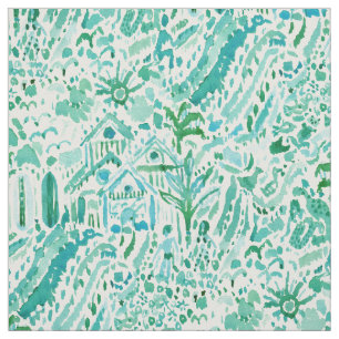 IDEAL BEACH HOUSE Santa Cruz Toile Fabric