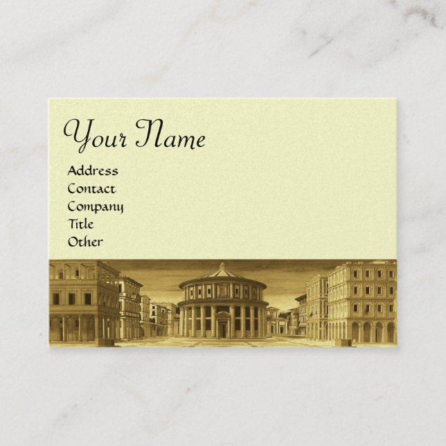 IDEAL CITY,bright  platinum metallic paper,silver Business Card (Front)