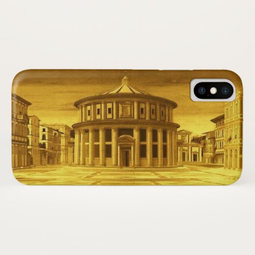 IDEAL CITY Renaissance Architect Gold Yellow iPhone X Case