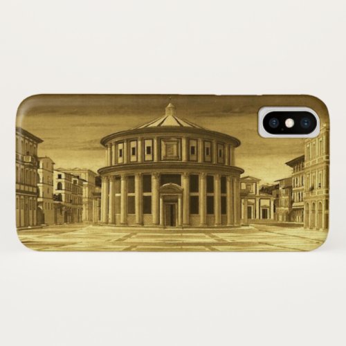 IDEAL CITY Renaissance Architect Gold Yellow iPhone X Case