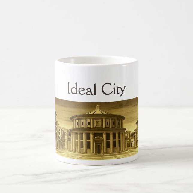 IDEAL CITY/RENAISSANCE ARCHITECTURE,ARCHITECT GOLD COFFEE MUG (Center)