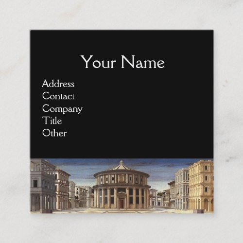 IDEAL CITYRENAISSANCE ARCHITECTURE Architect Square Business Card