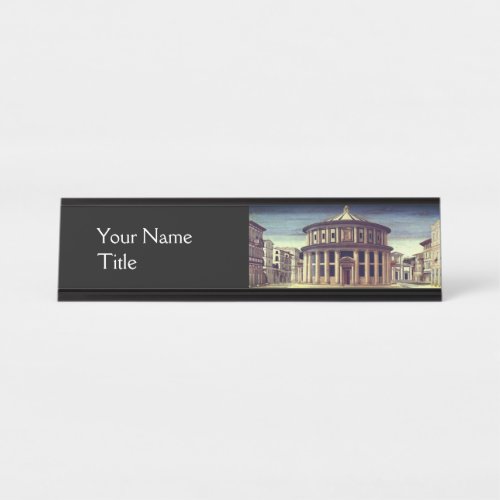 IDEAL CITY  Renaissance Architecture Desk Name Plate