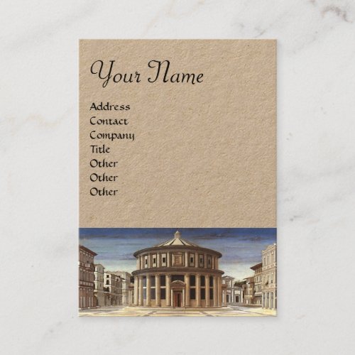 IDEAL CITY  Renaissance Architecture Kraft Paper Business Card