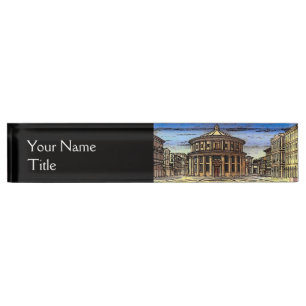 IDEAL CITY,Renaissance Architecture Name Plate