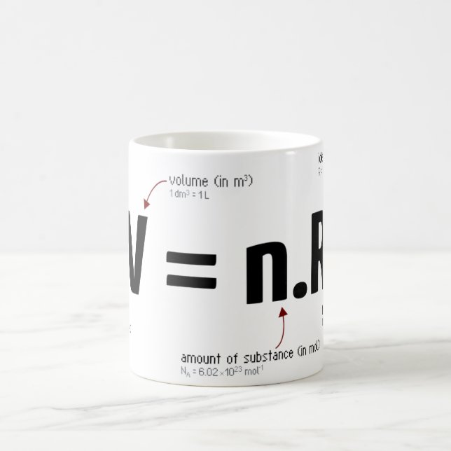 Ideal gas law coffee mug (Center)