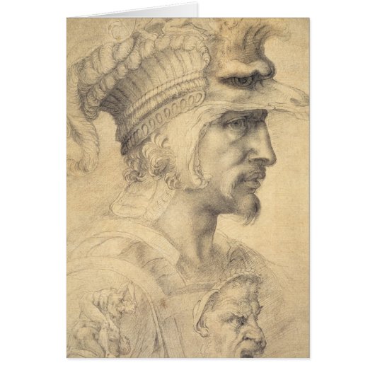 Ideal head of a warrior cards (Front)