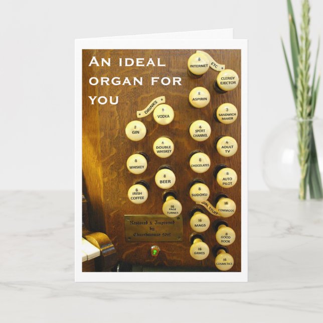 Ideal organ birthday card (Front)