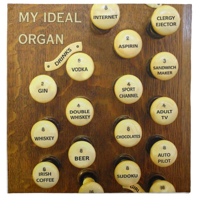 Ideal organ dinner napkin (Front)