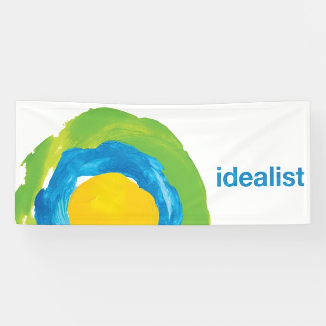 Idealist Banner (customize size + material) (Horizontal)