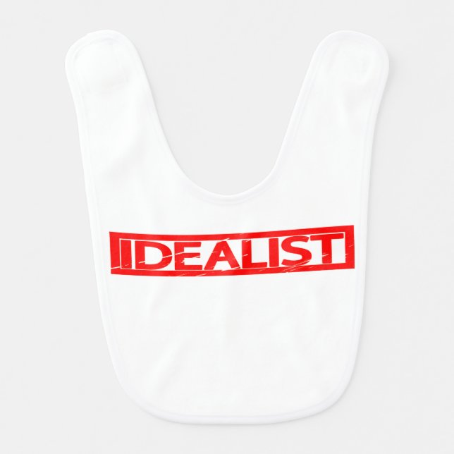 Idealist Stamp Baby Bib (Front)