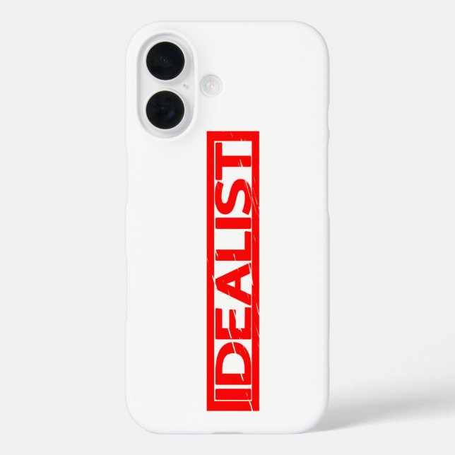 Idealist Stamp Case-Mate iPhone Case (Back)