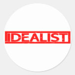 Idealist Stamp Classic Round Sticker