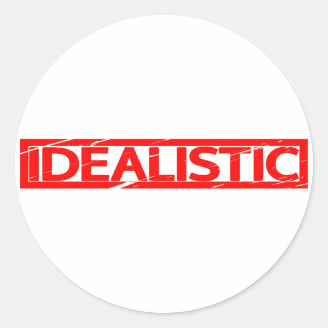 Idealistic Stamp Classic Round Sticker (Front)