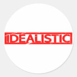 Idealistic Stamp Classic Round Sticker