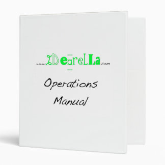 Idearella Operations Manual Binder