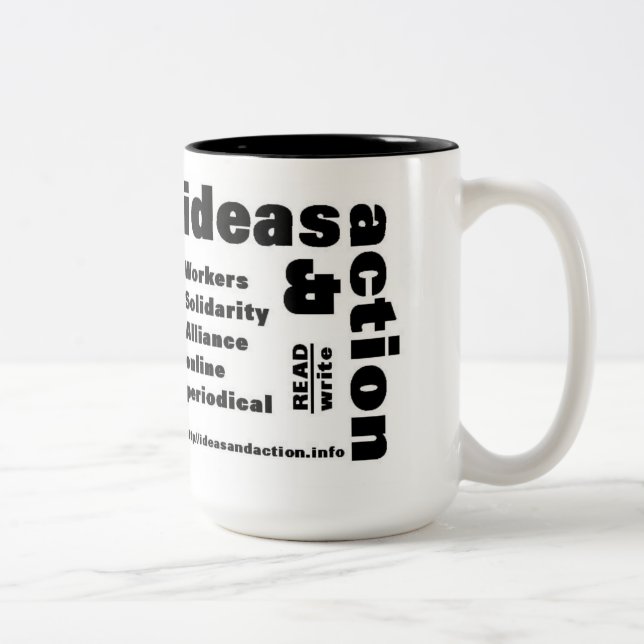 ideas & action wsa web zine coffee mug (Right)