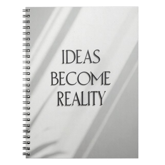 Ideas Become Reality Journal – Simple Inspirationa (Front)