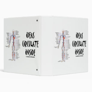 Ideas Circulate Inside Circulatory System 3 Ring Binder