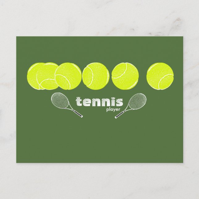 ideas for a Tennis Player Postcard (Front)