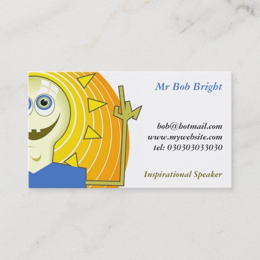 Customizable Ideas Man, Mr Bob Bright Business Card