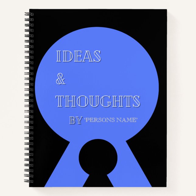 Ideas & Thoughts  Notebook (Front)