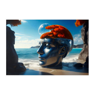 Ideas Unleashed: Surreal Beach Acrylic Print