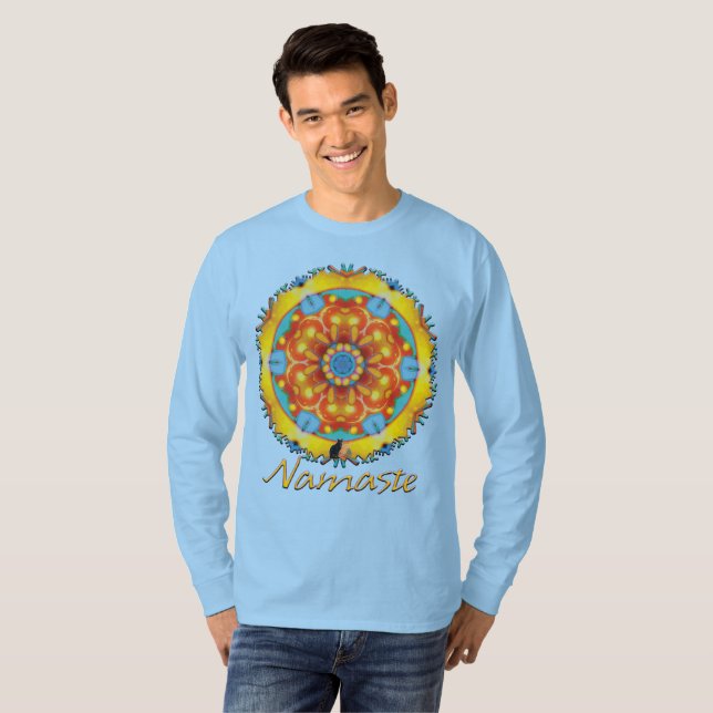 Ideate Namaste Kaleidoscope T-Shirt (Front Full)