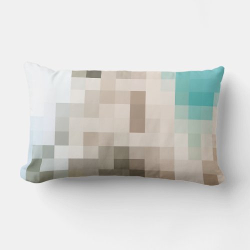 Ide cadeau _ Coussin long Pixel Art Lumbar Pillow