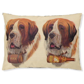 identical twin St. Bernard dogs Pet Bed