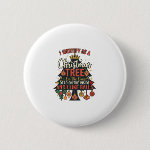 Identify As Christmas Tree Crown Balls Button