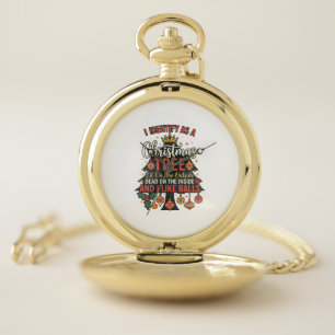 Identify As Christmas Tree Crown Balls Pocket Watch
