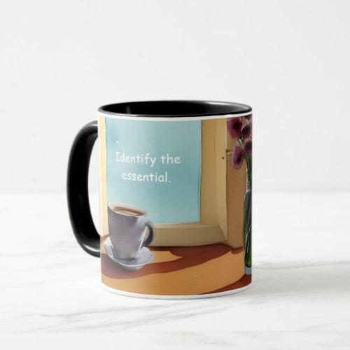 Identify the essential simple living with earth mug
