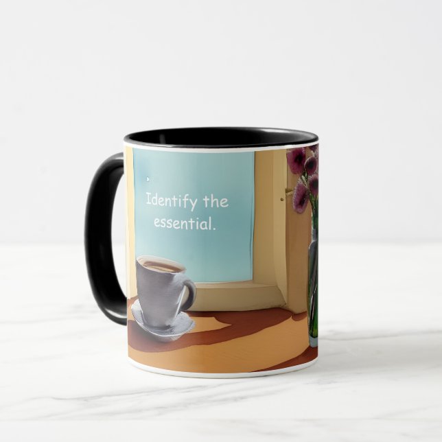 Identify the essential simple living with earth mug (Front Left)