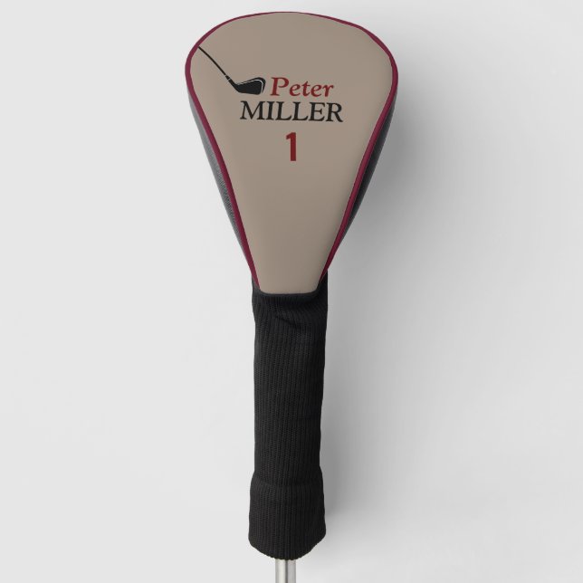 identifying mark for a golfer golf head cover (Front)