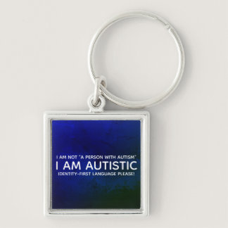 Identity-First Autistic Keychain