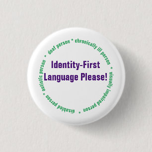 Identity First Language Button
