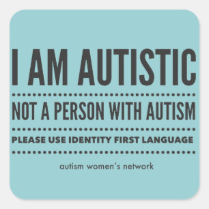 Identity First Language Stickers