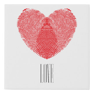 Identity of Love Faux Canvas Print
