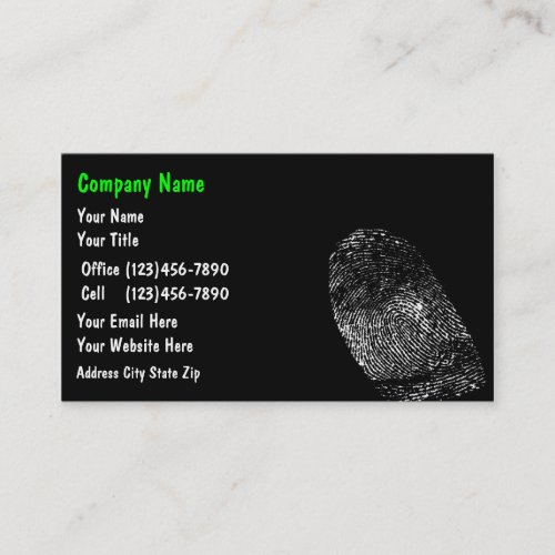 Identity Protection Business Cards