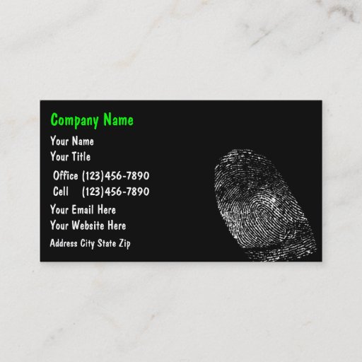 Customizable Identity Protection Business Cards
