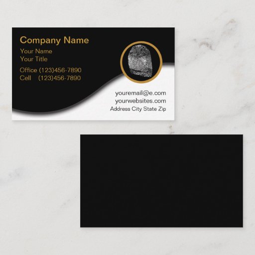 Customizable Identity Protection Business Cards