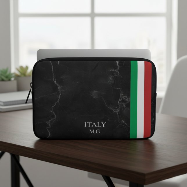 Identity Tech Custom Black Marble Laptop Sleeve (Creator Uploaded)