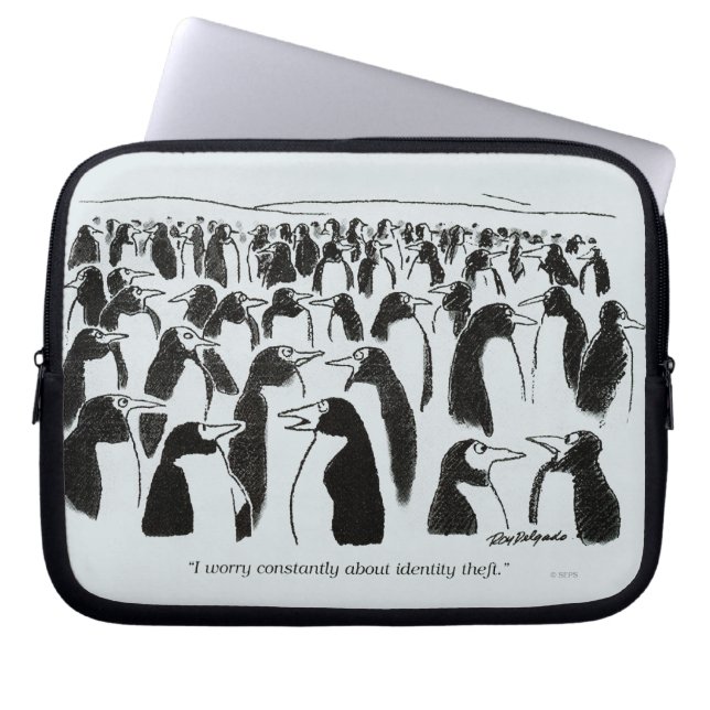 Identity Theft Laptop Sleeve (Front)
